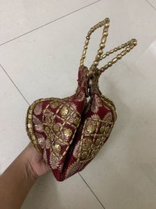 Designer Embroidered Clutch Bag