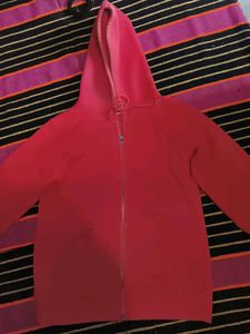 Red Zip-Up Hoodie