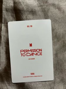 Official Bts suga photocard