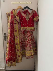 Royal Silk Bridal Lehenga Choli &amp; Heavy Dupatta