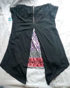 PRICE DROP🚨Chic Black Layered Tunic Top