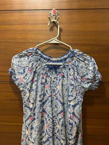 Bohemian Floral Print Top