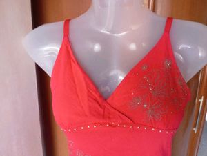 Embellished Pink Cami Top
