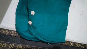 Teal Embellished Kurta with Pants Set