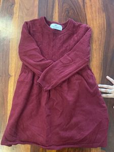 Burgundy Knit Dress