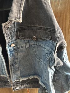 Two-Tone Denim Jacket