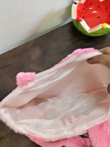 Pink - My Melody Fur Tote Bag