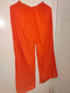 Orange Kurti And Plazo Set