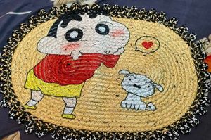 ❤️Shinchan &amp; Shiro Doormat❤️