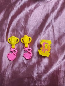 Cute Tweety Bird Comb and earrings Kinder Joy