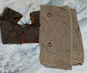 Elegant Saree with Matching Blouse