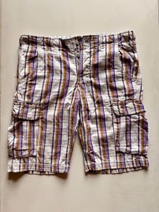 ALCOTT Men's Plaid Cargo Shorts