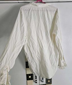 Elegant White Ruffle Shirt