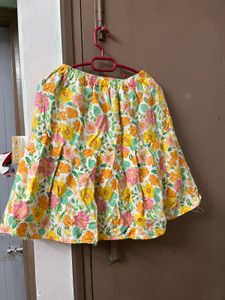 Floral Tiered Mini Skirt