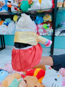 Panda Plush Toy in Traditional Korean Outfit