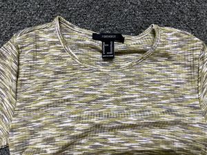 Forever 21Multi Color Textured Fitted Knit Top