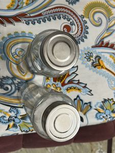 Glass bottles straight for storage water