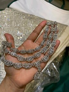 ✨🤍Fixed Price American Diamond Jewellery Set✨