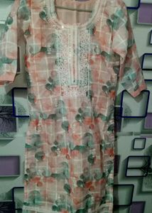 Womens Pink Kurta Sets With Dupatta.