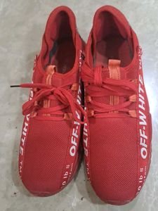 OFF-WHITE Dupe Red Sneakers