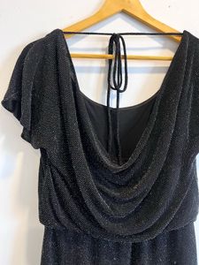 Forever New-Sparkly Black Mini Dress (S)