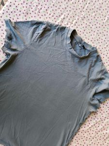 Solid Color Crew Neck T-Shirt