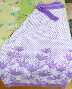 Pretty Purple New Saree