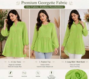 🇳🇿💫🎀Premium Georgette Embroidered Unstitched