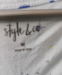 MACY'S STYLE &amp; CO. BRAND NEW SKY BLUE T-shirt