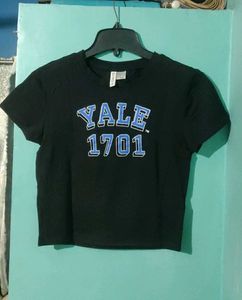 H&M Yale Cropped Tee