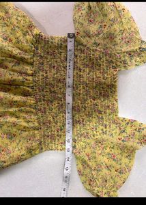 Charming Yellow Floral Midi Dress