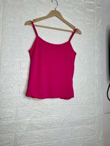 Pink Satin Cami Top