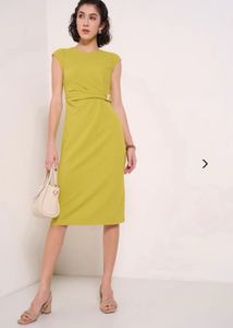 pantaloon Chic Lime Green Sheath Dress