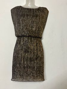 Pintresty Sparkly Metallic Mini Dress