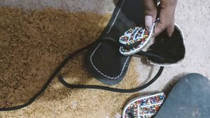 Boho Beaded Flat Sandals
