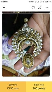 Golden jhumkas