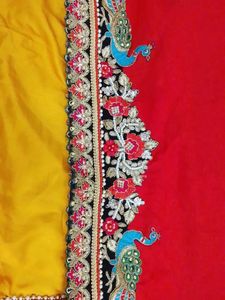 Embellished Peacock Two Pieces Saree
