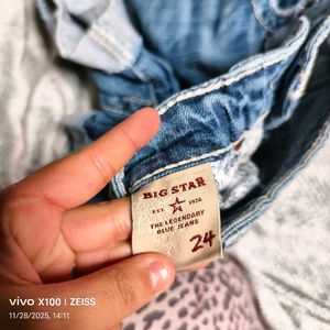 Women's Blue Denim Shorts