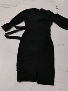 Chic Black Wrap Dress