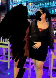 Black dress with sequin tube top