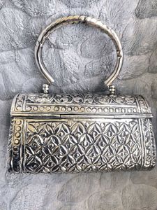 New Antique German Silver Clutch Bag