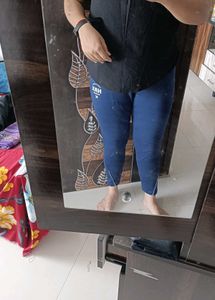 HRX Navy Blue Athleisure Leggings