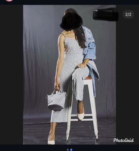 Chic Striped Jumpsuit