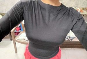 Classic Black Long Sleeve Top