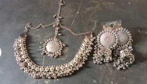 Combo Set Oxidized Silver Stud Jwellery Se