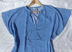 H&amp;m Striped Tie-up Dress