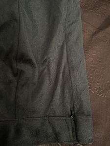 Black Button-Front Skirt