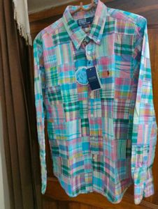 NEW Polo Ralph Lauren Patchwork Shirt