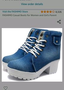 Denim Boots