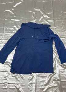 Stylish Blue Trench Coat
